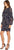Donna Morgan - D5513M Ruffle Long Sleeves Printed Chiffon Shift Dress In Blue and Multi-Color