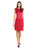 Adrianna Papell - 15250550 15250550 Pleated Jewel  Short Dress in Red