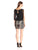 Aidan Mattox - Embroidered Chiffon Short Dress 151A15230 in Black and Neutral