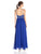Aidan by Aidan Mattox - Ruched Embellished Dress 151A98940 in Blue