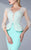 MNM Couture - Embellished Illusion Mermaid Gown G0573 in Blue and Green