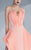 MNM Couture - Strapless Folded Mermaid Gown G0616 in Pink
