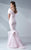 MNM Couture - Sleek Off-Shoulder Mermaid Dress G0620 in Pink