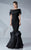 MNM Couture - Sleek Off-Shoulder Mermaid Dress G0620 in Black