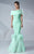 MNM Couture - Sleek Off-Shoulder Mermaid Dress G0620 in Green