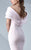 MNM Couture - Sleek Off-Shoulder Mermaid Dress G0620 in Pink