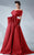 MNM Couture - Origami Off-Shoulder Gown G0621 in Red