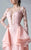 MNM Couture - Embroidered Floral Applique Gown G0649 in Pink