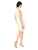 Taylor - 9734M Sequined Mesh Short Sheath Dress In Nude