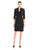 Adrianna Papell - Square Neck Cocktail Dress 081920360 in Black