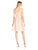Maggy London - G2492M Metallic Jacquard A-Line Dress in Pink and Orange