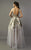 Beside Couture - BC1125D Lace Appliqued Illusion Ballgown in White and Purple