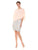 Decode - 184467 Embellished Chiffon and Metallic Lace Dress In Pink and Silver