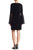Nina Leonard - L5849A Bell Sleeve Keyhole Front Dress in Black