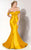 MNM Couture - 2276 Off-Shoulder Structured Mermaid Gown in Yellow
