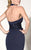 MNM Couture - N0058 High Neck Sequined Evening Gown in Blue