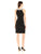 Adrianna Papell - Pearl Bejeweled Halter Neck Short Dress AP1D100522 in Black