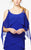 Daymor Couture - Scoop Neck Sheath Dress 371 in Blue