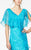 Daymor Couture - V-neck Cocktail Dress 380 in Blue