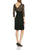 Adrianna Papell - 15212010 Lace Quarter Sleeve Empire Dress in Black