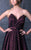 MNM Couture - Strapless Sweetheart Ballgown N0088 in Black and Red