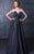 MNM Couture - Strapless Sweetheart Ballgown N0088 in Black and Blue