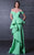 MNM COUTURE N0104A Off-Shoulder Ruffled Peplum Gown  - 1 pc Salmon In Size 6 Available