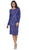 Sequined Jewel Sheath Cocktail Dress