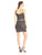 Adrianna Papell - 41905990 Beaded Stripe Blouson Dress in Brown