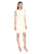 Anne Klein - 10637086 Sleeveless Lace and Solid Crepe Sheath Dress in White