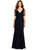 Adrianna Papell - Ruched V-Neck Dress 81870060 in Black