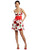 Jessica Simpson - Sleeveless Floral Cocktail Dress JS2P3632 in Orange