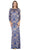 Regal Lace Jewel Illusion Evening Gown