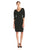Anne Klein - 10586566 Zip-Front Sheath Dress in Black