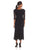 Alex Evenings - 132141 Ruched Off Shoulder Tea Length Dress in Black