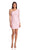 Adrianna Papell - 231M31460 Long Sleeve Asymmetrical Dress In Pink