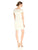 Adrianna Papell - 14251850 Bateau Neckline Floral Lace Dress in White