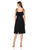 Taylor - 9737M Ruffled Panel Lace A-Line Dress In Black