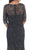 Lace Adorned Quarter Sleeve Mermaid Evening Dress