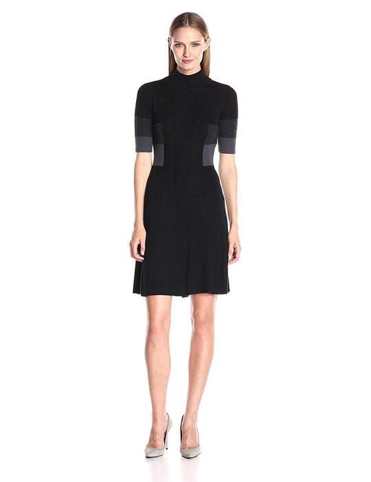 Adrianna Papell - AP1D100397 High Neck A-line Dress