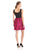Taylor - Scoop Neck Floral Short Dress 5814M in Black and Floral