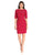 Adrianna Papell - Pleated Cocktail Dress 15211000 in Red