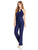 Donna Morgan - D3594M Pleated Halter Neck Jumpsuit in Blue