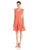 Taylor - V-Neck Jersey A-line Dress 5534M in Orange