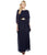 Sangria - SWKO844 Split Kimono Chiffon Gown in Blue