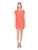 Donna Morgan - D4924M Short Sleeve Floral Lace Mini Dress in Red and Orange