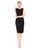 Adrianna Papell - AP1D102619 Piping Jewel Cocktail Dress In Black