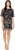 Adrianna Papell - AP1D102626 Embroidered Sheer Sleeves Cocktail Dress In Black and Multi-Color