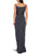 Adrianna Papell - Draped Scoop Neck Dress 91836820 in Gray