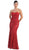 Dazzling Strapless Sequins Lace Applique and Beaded Long Dress